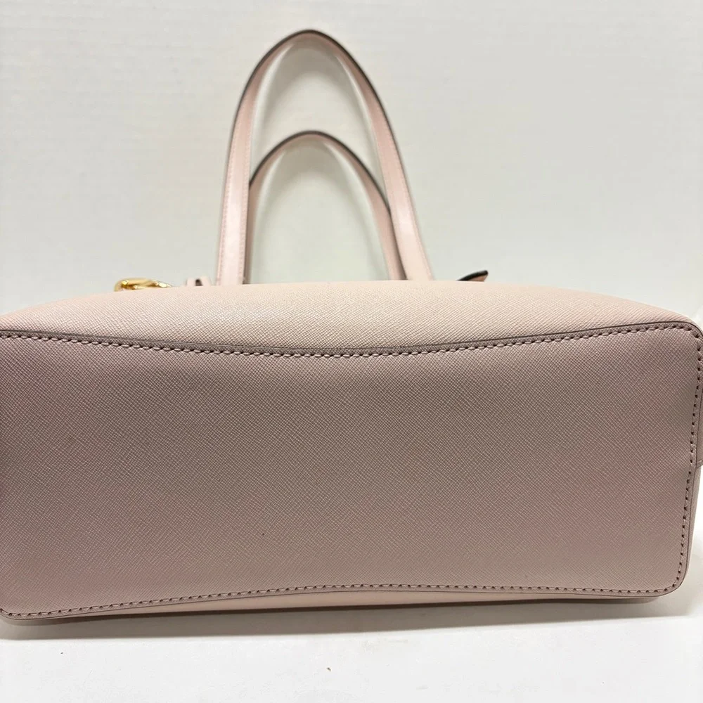 Michael Kors Mel Blush Pink Saffiano Leather Tote with Gold Hardware